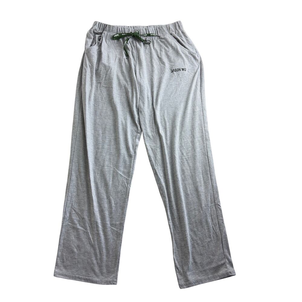 Jason Wu Womens Lounge Pants Drawstring‎ Straight Leg Small Grey Casual Comfort